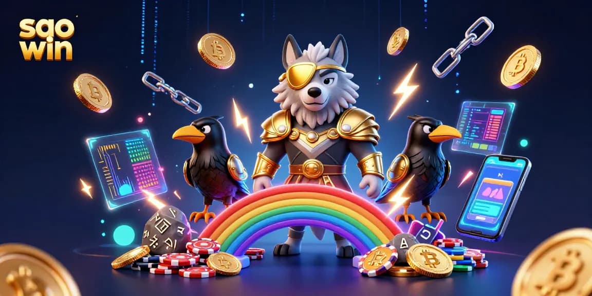 Experience the excitement of Sao Win with vibrant casino graphics and dynamic game elements.