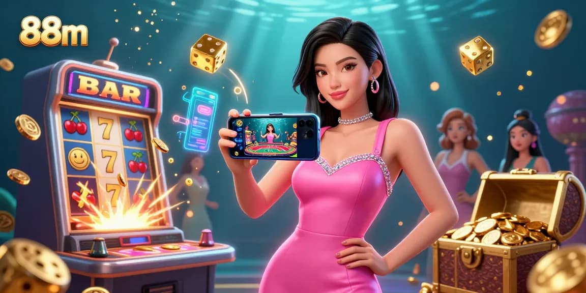 Experience thrilling wins at 88m with a stunning live dealer casino scene.