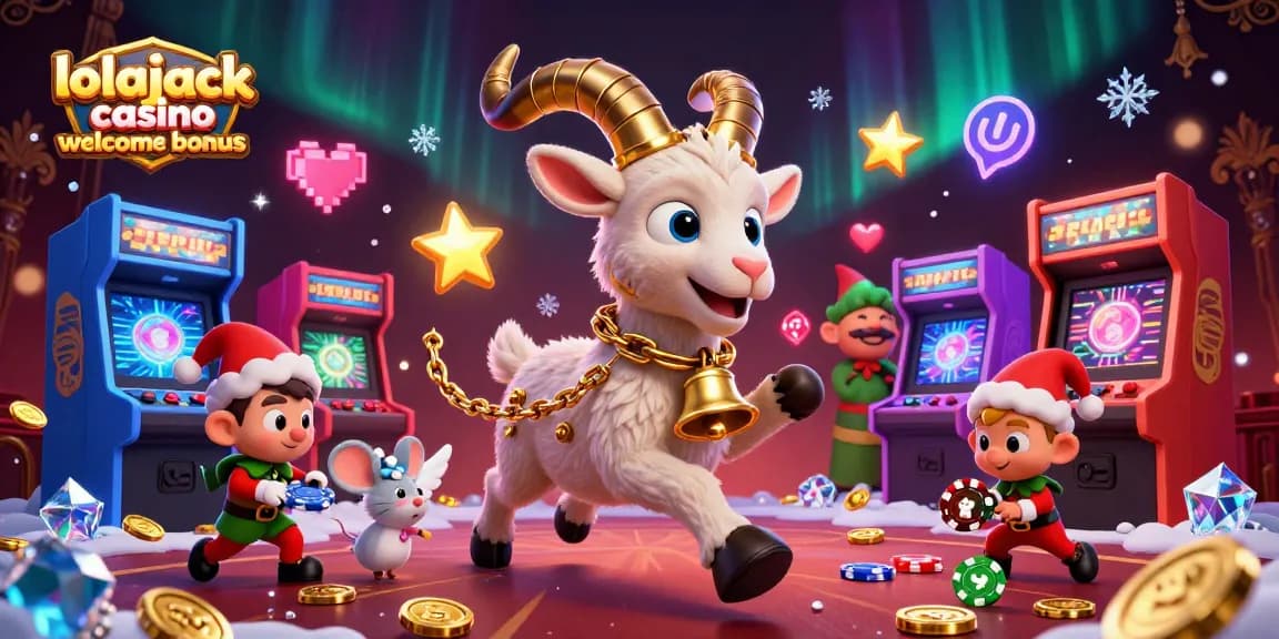 Enjoy the lolajack casino welcome bonus with exciting games and vibrant characters in a captivating scene.