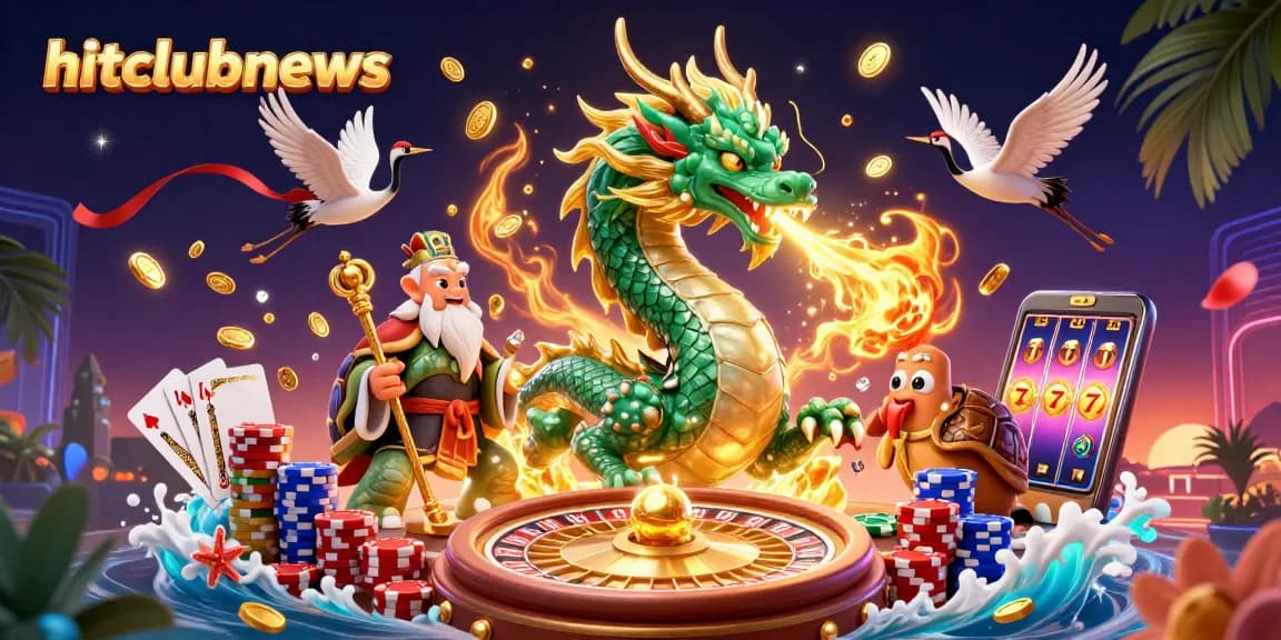 Experience exhilarating wins at hitclubnews with vibrant casino elements in an enchanted scene.