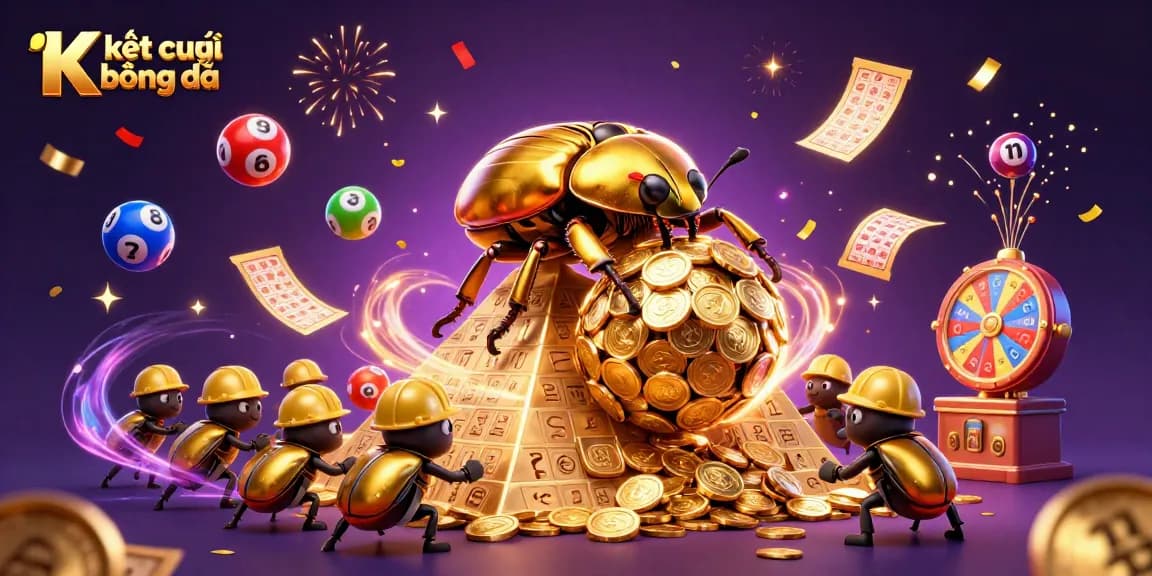 Experience real-time Kết quả bóng đá updates with vibrant game elements and festive casino atmosphere.