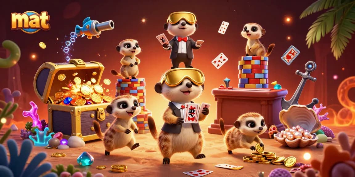 Engaging meerkat casino scene showcasing dynamic gameplay at mat casino.