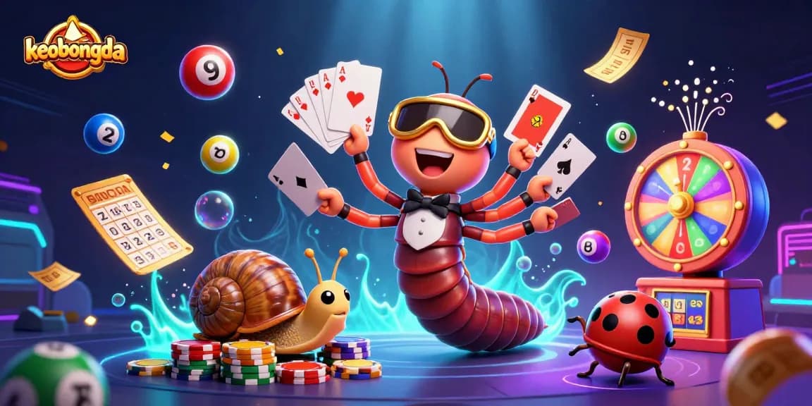 Engage in keobongda action with vibrant characters, lottery visuals, and dynamic gaming elements.