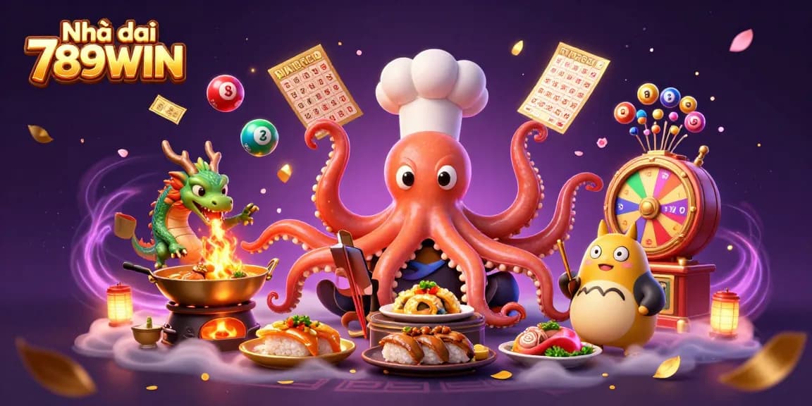 Play dynamic games and win with Nhà cái 789WIN, featuring vibrant visuals and a lively scene.