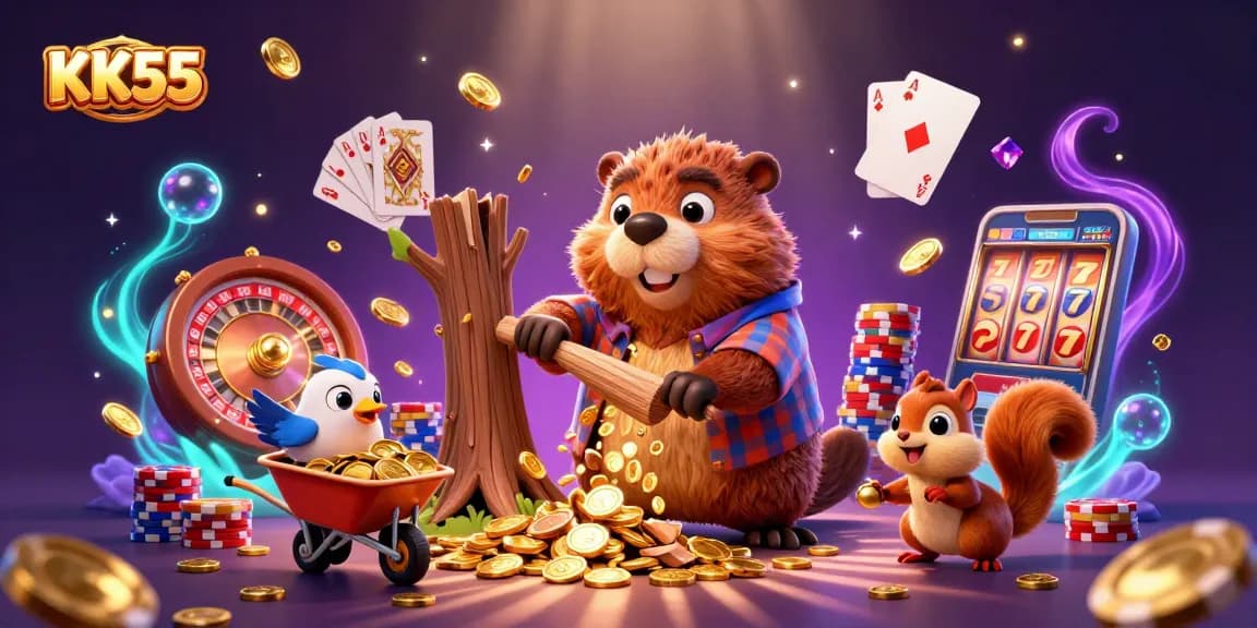 KK55 offers an exciting casino experience featuring vibrant characters and dazzling jackpots.