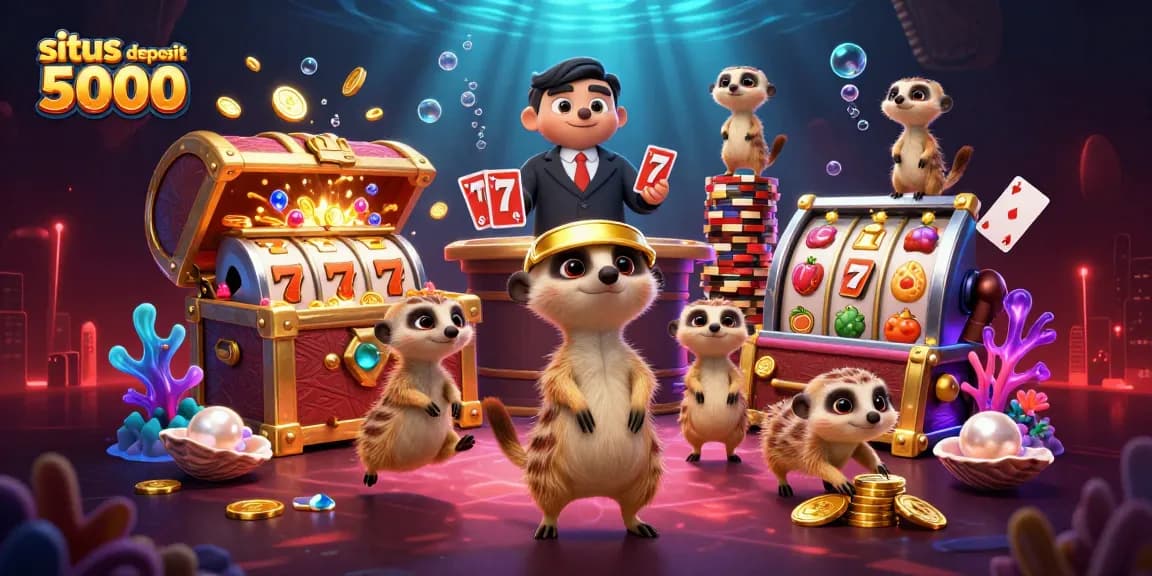 Engage in thrilling gameplay with our situs deposit 5000, featuring vibrant casino elements and exciting characters.