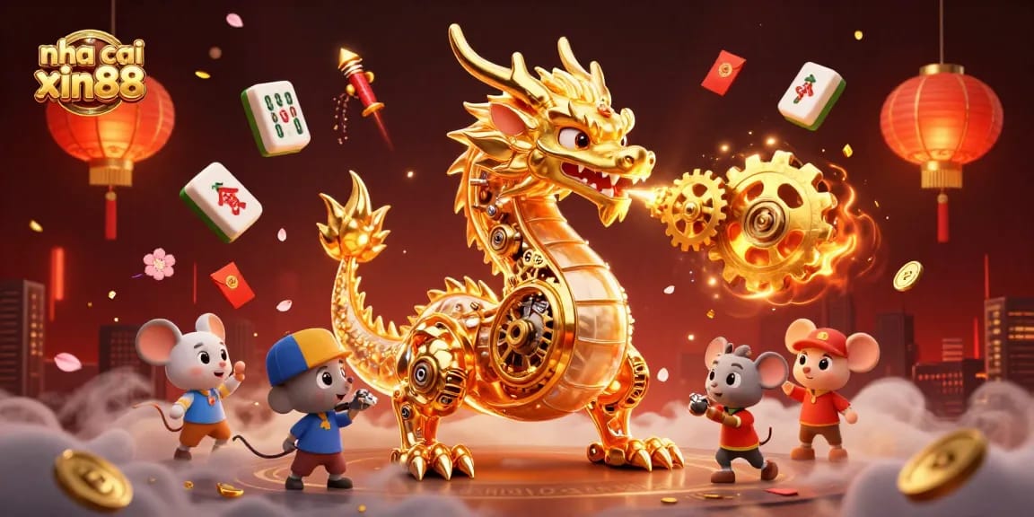 Experience thrilling action with nha cai xin88's golden dragon and vibrant game elements.