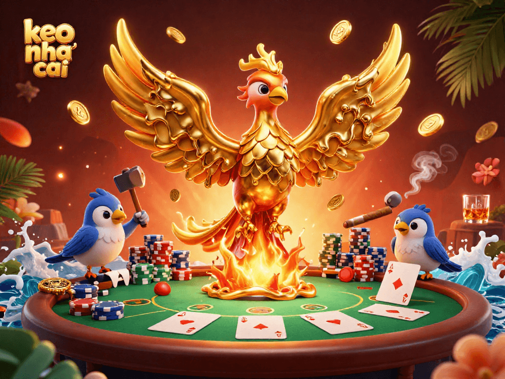 Engage with keo nha cai in a vibrant 3D casino scene full of excitement and winning potential.