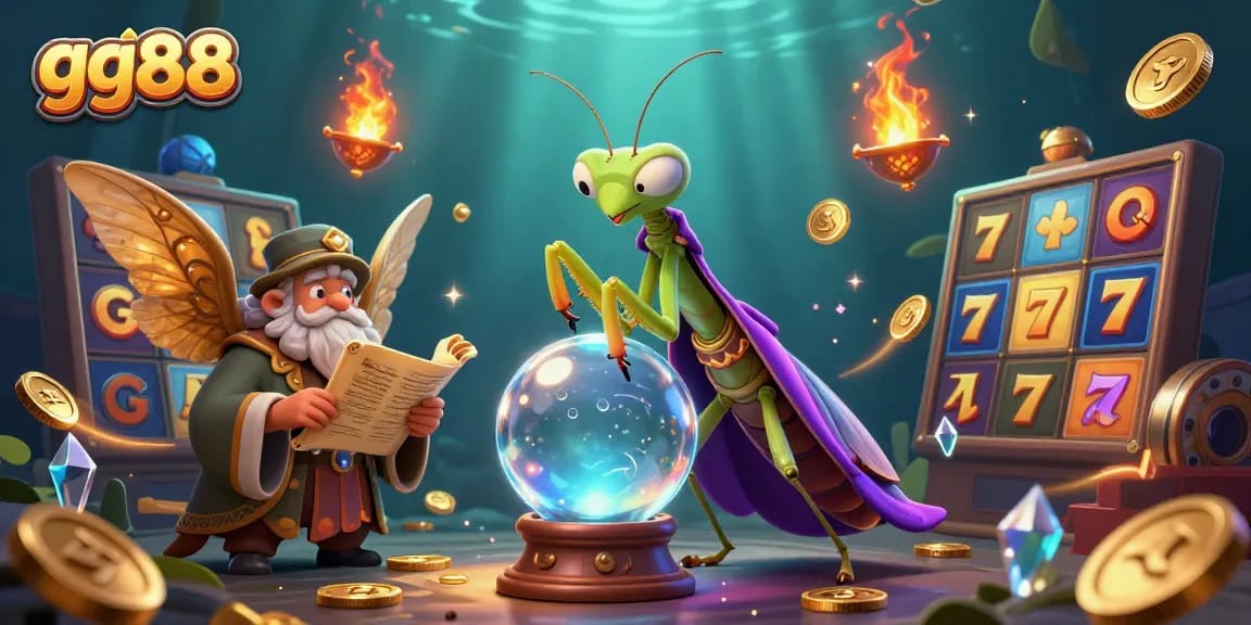 Spin the reels at gg88 with vibrant slot symbols and mystical characters illuminating your gaming journey.