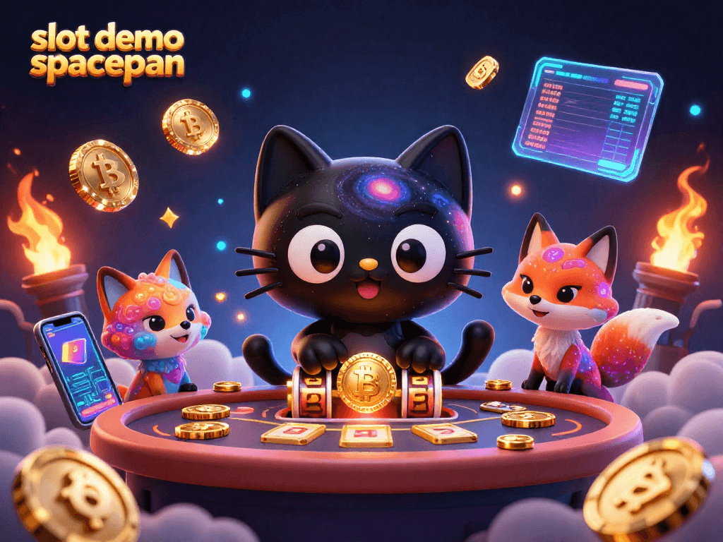 Engage in thrilling gameplay with slot demo spaceman amidst colorful cosmic elements and dynamic casino atmosphere.