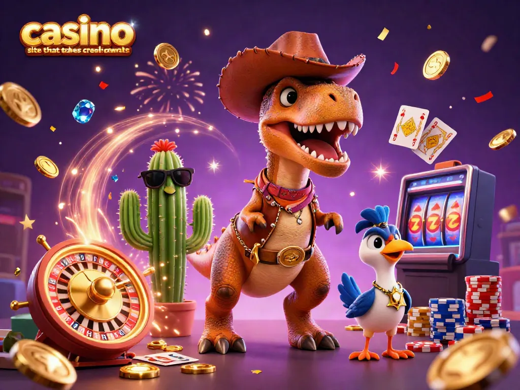 Experience exciting gameplay at a casino site that takes credit cards featuring vibrant characters and game elements.