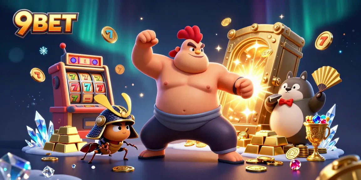 Experience thrilling gameplay at 9BET with dynamic slot machines and vibrant casino elements.