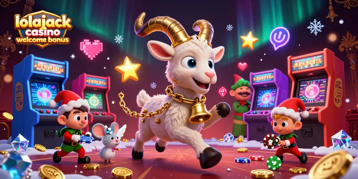 Enjoy the lolajack casino welcome bonus with exciting games and vibrant characters in a captivating scene.
