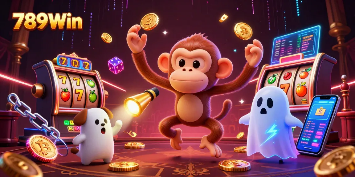 Spin to win at 789Win with vibrant casino elements and characters in play.