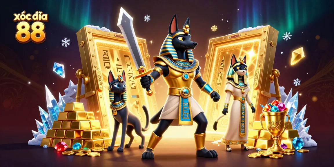 Engage in xóc đĩa 88 with vibrant treasures and ancient characters in an immersive 3D scene.