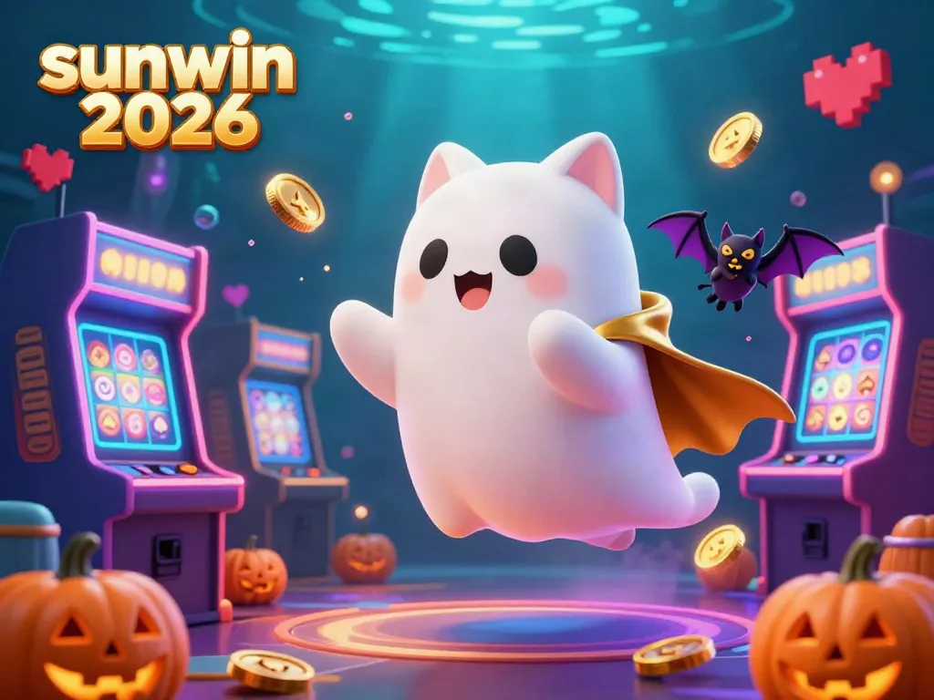 Join the vibrant world of sunwin 2026, where friendly ghost cats and glimmering slot machines create a magical casino adventure.