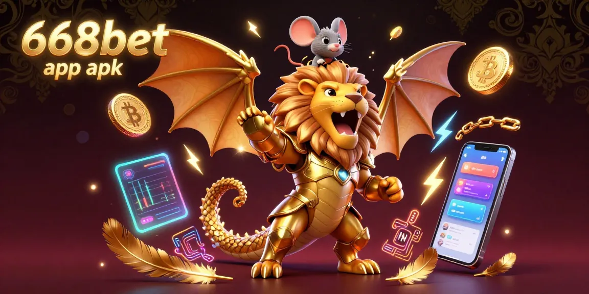 Experience the thrill with the 668bet app apk in a colorful and dynamic casino scene.