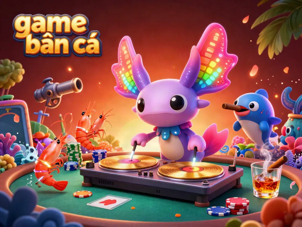 Experience the dynamic game bắn cá with vibrant sea creatures in an action-packed underwater scene.