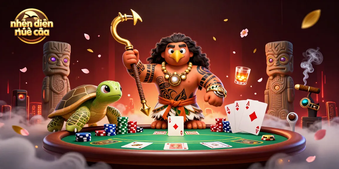Engaging illustration of nhận định kèo nhà cái scene with dynamic poker elements and characters.