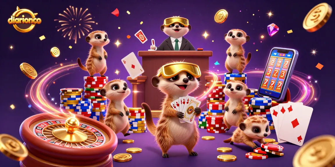 Dive into excitement with diarionco's meerkat casino, where chips fly and luck reigns!