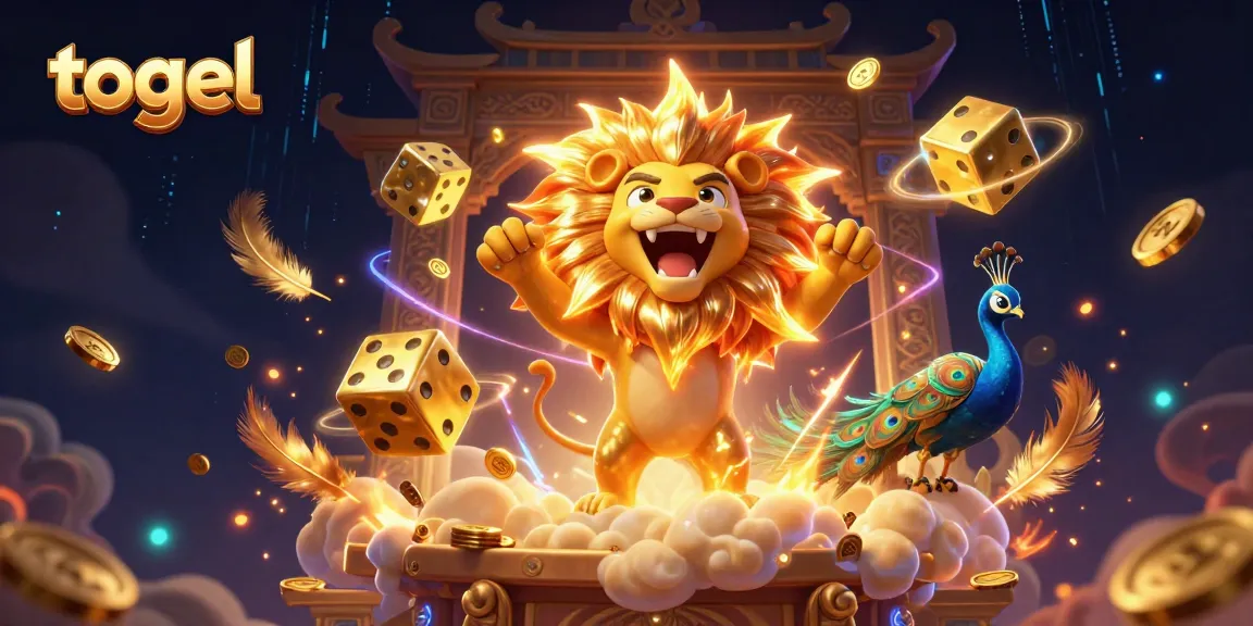 Experience thrilling togel action with a dynamic 3D illustration of vibrant casino elements.