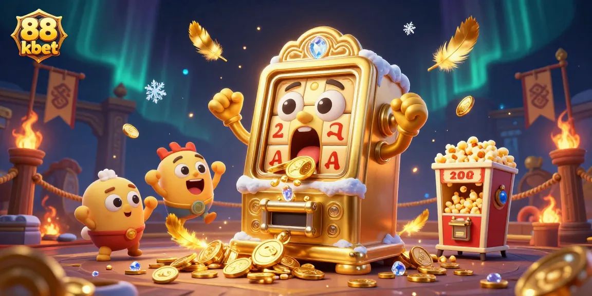 Spin the reels at 88 kbet and watch as the golden slot machine hits the jackpot!